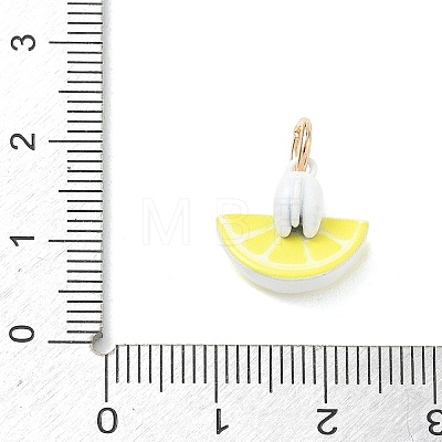Spray Painted Brass Pendants KK-CBAE20A-02A-G-1