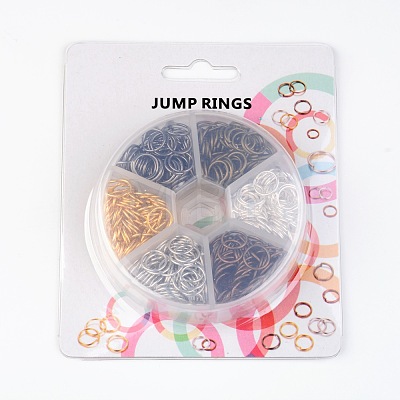 1 Box Open Jump Rings Brass Jump Rings KK-JP0007-10mm-1