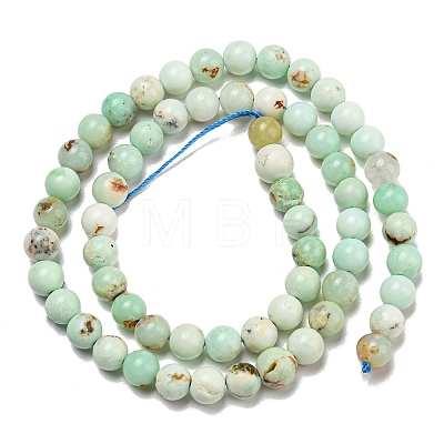 Natural Green Opal Beads Strands G-R494-A08-02-1