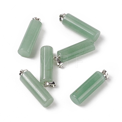 Natural Green Aventurine Pendants G-E135-02P-02-1