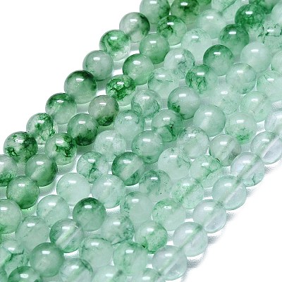 Natural Malaysia Jade Beads Strands G-L645-C01-6mm-14-1