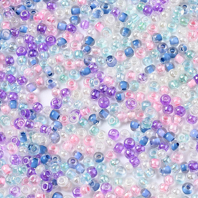 Glass Round Seed Beads SEED-S057-R-001-1