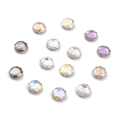K9 Faceted Glass Rhinestone Cabochons GLAA-H106-F02-M-1