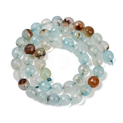 Natural Agate(Dyed & Heated) Beads Strands G-G079-A08-03-1