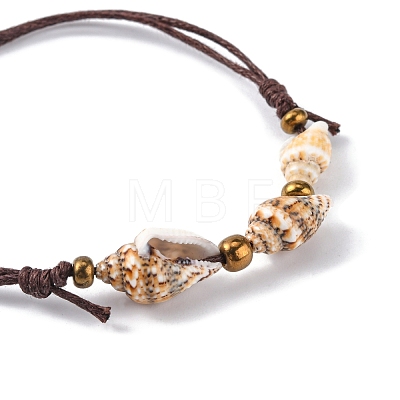 Natural Shell Beaded Bracelets BJEW-PH01449-1