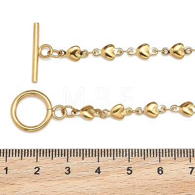 Ion Plating(IP) 304 Stainless Steel Link Chain Bracelets BJEW-P237-30G-1