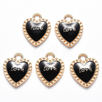Alloy Enamel Pendants ENAM-S121-038B-1