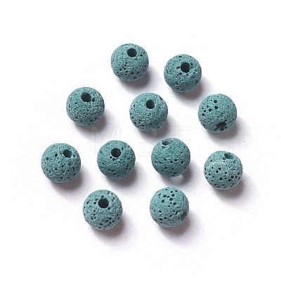 Unwaxed Natural Lava Rock Beads X-G-F325-8mm-A05-1