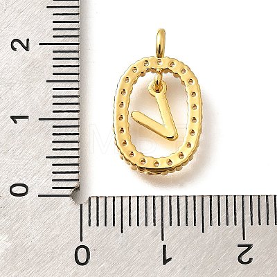 Brass Micro Pave Cubic Zirconia Pendants ZIRC-P123-01G-V01-1