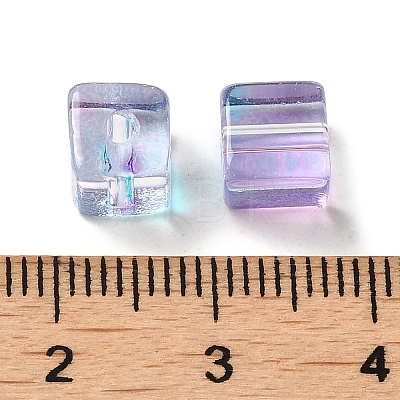 Two Tone Transparent Glass Beads GLAA-NH0001-03F-1