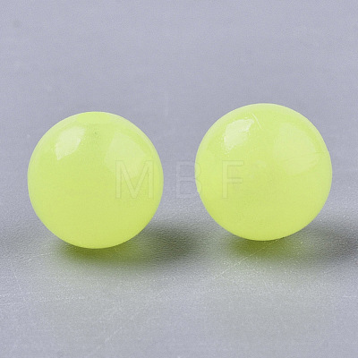 Luminous Acrylic Beads MACR-N008-25F-6MM-1