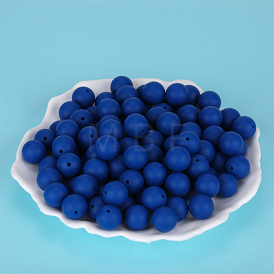 Round Silicone Focal Beads SI-JX0046A-50-1