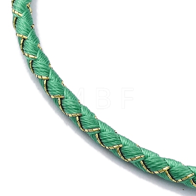 Polyester Cord Braided Bracelet Makings MAK-Z003-01P-22-1