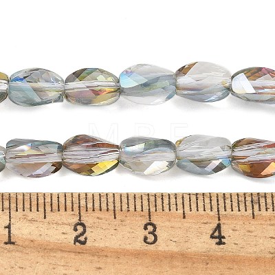 Electroplate Glass Beads Strands EGLA-L045-C-HP01-1