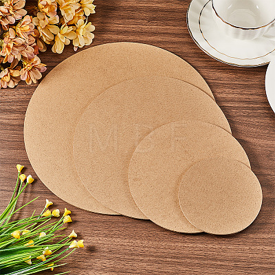 CRASPIRE 4Pcs 4 Sizes MDF Boards AJEW-CP0007-60B-1