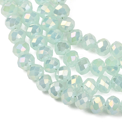 Electroplate Glass Beads Strands EGLA-A034-J6mm-T02-1