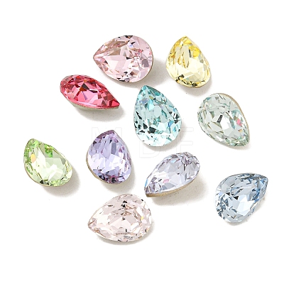 Glass Rhinestone Cabochons RGLA-L029-19C-1