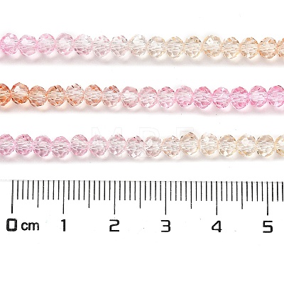 Transparent Painted Glass Beads Strands X-DGLA-A034-T3mm-A20-1