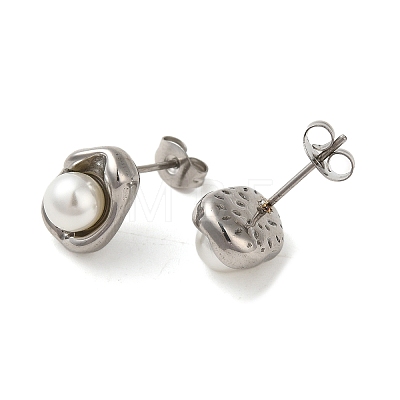 304 Stainless Steel Stud Earring EJEW-C099-01P-1