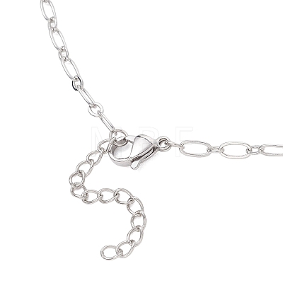 Brass Figaro Chain Slider Necklaces Making AJEW-JB01491-02-1