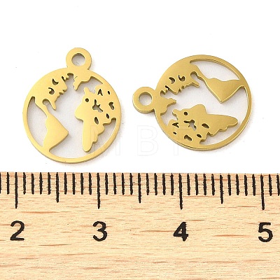 Ion Plating(IP) 304 Stainless Steel Charms STAS-J042-06G-1