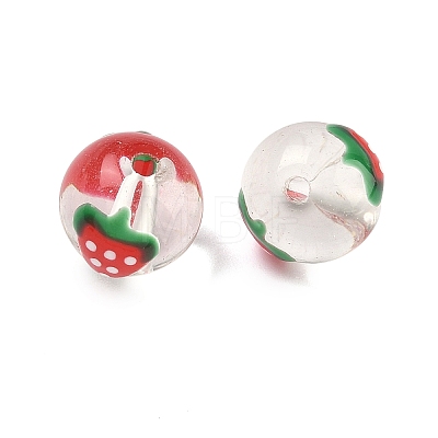 Transparent Glass Enamel Beads GLAA-P078-01A-03-1