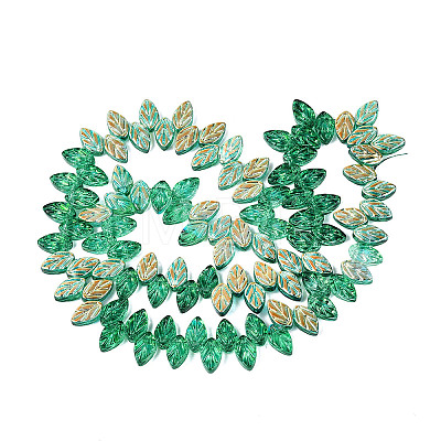 Electroplate Transparent Glass Beads Strands LS-EGLA-N056-03A-12-1