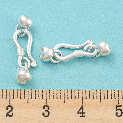 925 Sterling Silver S-Hook Clasps STER-Q191-07A-S-1