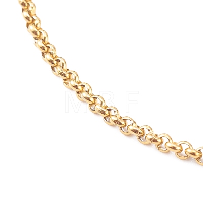304 Stainless Steel Rolo Chain Necklaces NJEW-JN03374-1