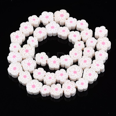 Handmade Polymer Clay Bead Strands CLAY-N011-48A-15-1