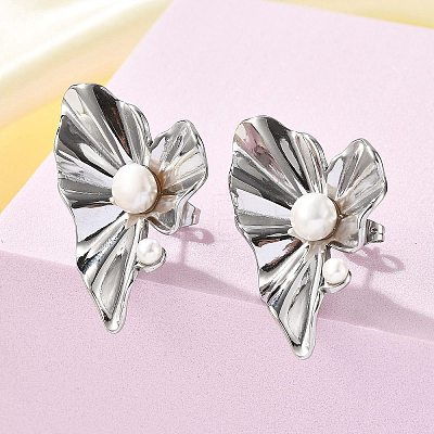 304 Stainless Steel Stud Earrings EJEW-S246-04P-1