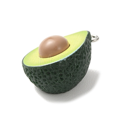 Fruit Opaque Resin Imitation Food Pendants RE-CBA18E8-01P-02-1