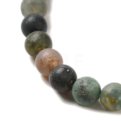 Natural Indian Agate Beads Strands X-G-Q462-6mm-08-1
