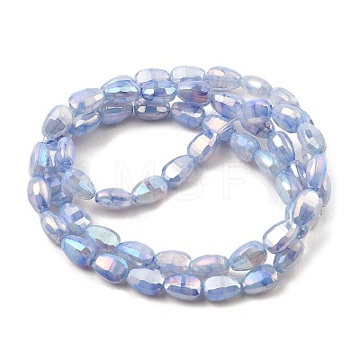 Imitation Jade Glass Beads Strands GLAA-P058-06A-1