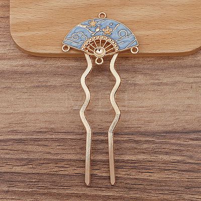 Ancient Style Alloy with Iron Hair Fork Findings PW-WG5E3DD-06-1