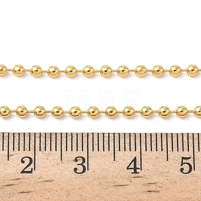 Brass Ball Chain Necklaces for Women NJEW-B148-01A-G-1