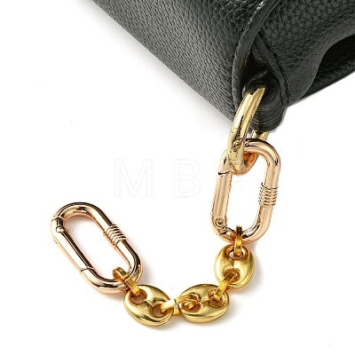 Alloy Coffee Chain Link Purse Strap Extenders AJEW-BA00120-1