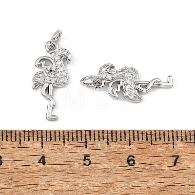 SHEGRACE Brass Micro Pave Cubic Zirconia Pendants XGRQ3P586-598P-1