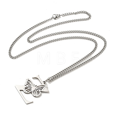 201 Stainless Steel Necklaces NJEW-Q336-01Z-P-1