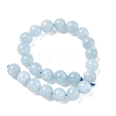 Natural Aquamarine Beads Strands G-D327-C03-8MM-01A-1