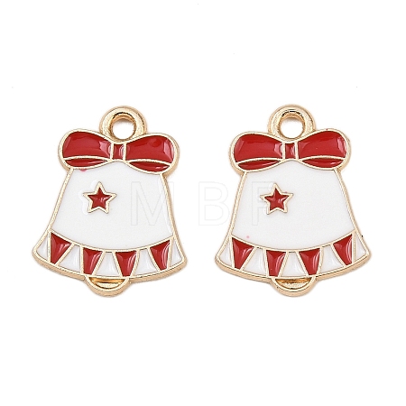 Christmas Alloy Enamel Pendants FIND-I067-02KCG-03-1