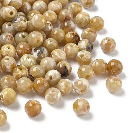 Acrylic Imitation Gemstone Beads MACR-K359-75-1