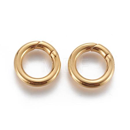 304 Stainless Steel Spring Gate Rings STAS-D070-01G-2-1