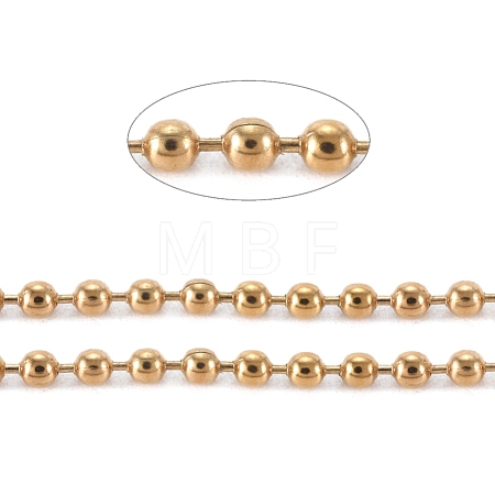 PVD Vacuum Plating 304 Stainless Steel Ball Chains CHS-F009-01C-G-1