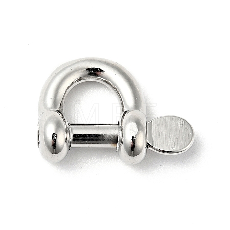 Non-Tarnish 304 Stainless Steel D-Ring Anchor Shackle Clasps LS-STAS-C056-01P-1