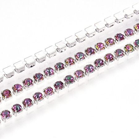 Iron Rhinestone Cup Chains CH-T006-01A-03-1