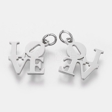 Tarnish Resistant 304 Stainless Steel Pendants STAS-Q201-T460S-1