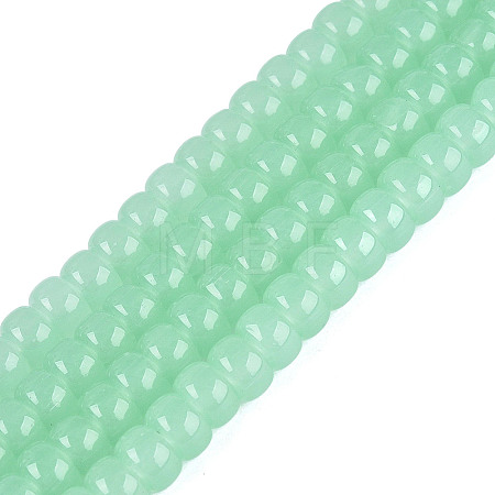 Imitation Jade Glass Beads Strands GLAA-NH0002-A01-B02-1