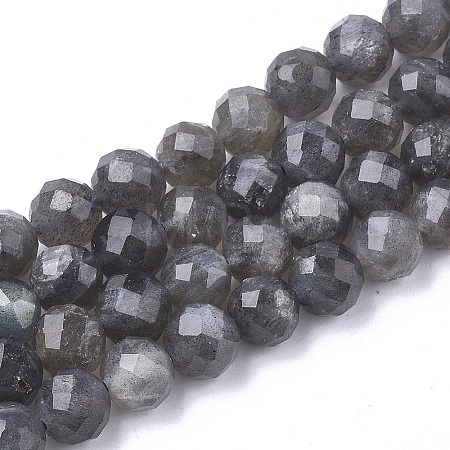 Natural Labradorite Beads Strands X-G-S345-8mm-005-1