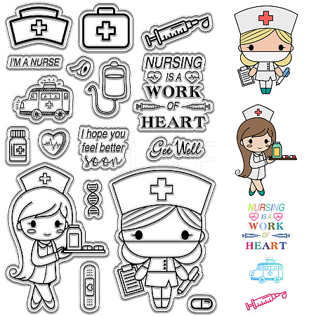 PVC Plastic Clear Stamps DIY-WH0439-0293-1